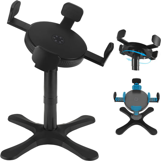 Dog Bowls Elevated Adjustable Stand, Raised Bowl with 3 Heights & Tilted Feeding Stand, Compatible with Various Bowls, for Medium & Large Breeds Black