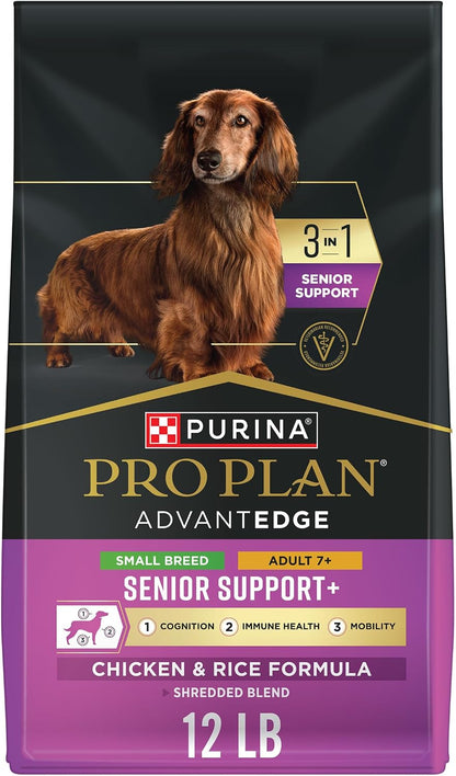AdvantEDGE Senior Support Plus Small Breed Shredded Blend Chicken and Rice Formula Dry Dog Food - 3.5 lb Bag