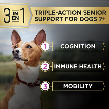 AdvantEDGE Senior Support Plus Small Breed Shredded Blend Chicken and Rice Formula Dry Dog Food - 3.5 lb Bag