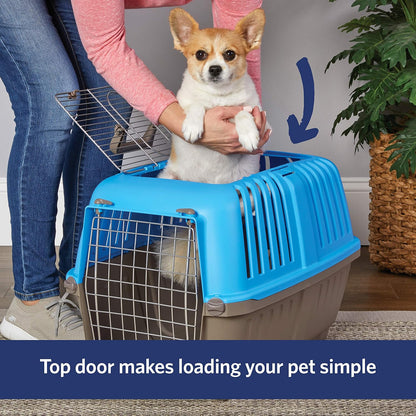 Spree by Midwest 24-Inch Travel Carrier, Blue, Fits Pets up to 25 lbs