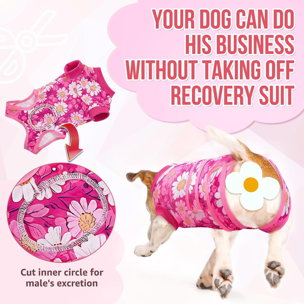 Recovery Suit for Dogs, Female Male Spay Neuter Post Surgery Suit