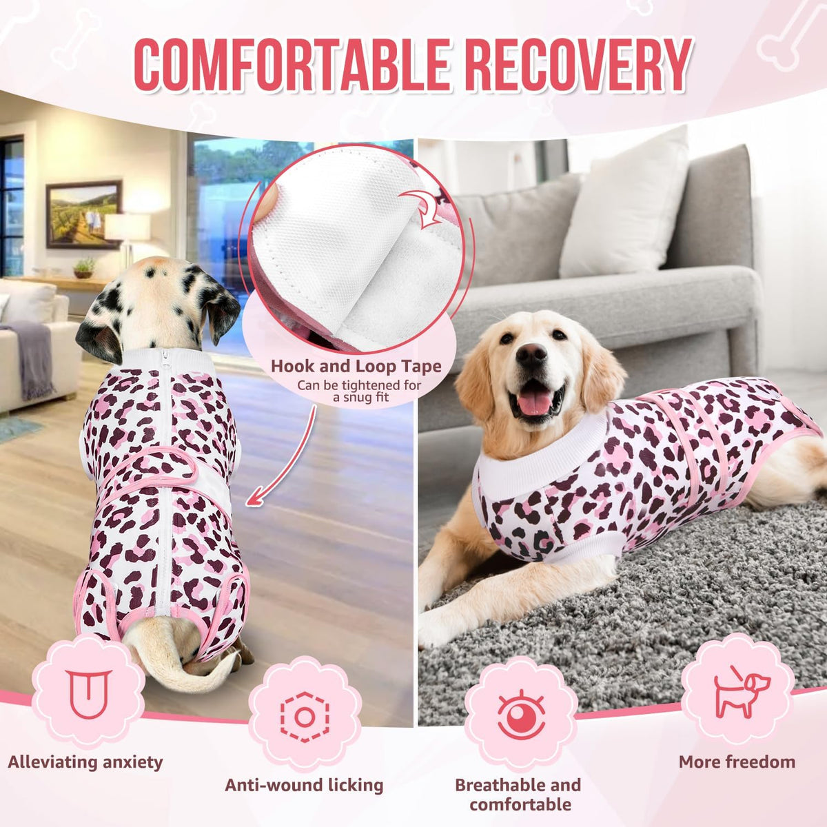 Recovery Suit for Dogs, Female Male Spay Neuter Post Surgery Suit
