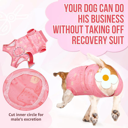 Recovery Suit for Dogs, Female Male Spay Neuter Post Surgery Suit