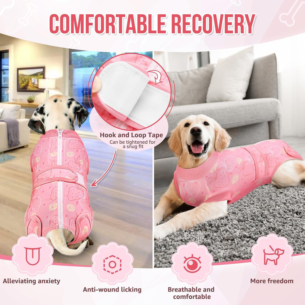 Recovery Suit for Dogs, Female Male Spay Neuter Post Surgery Suit