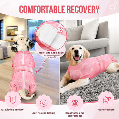 Recovery Suit for Dogs, Female Male Spay Neuter Post Surgery Suit
