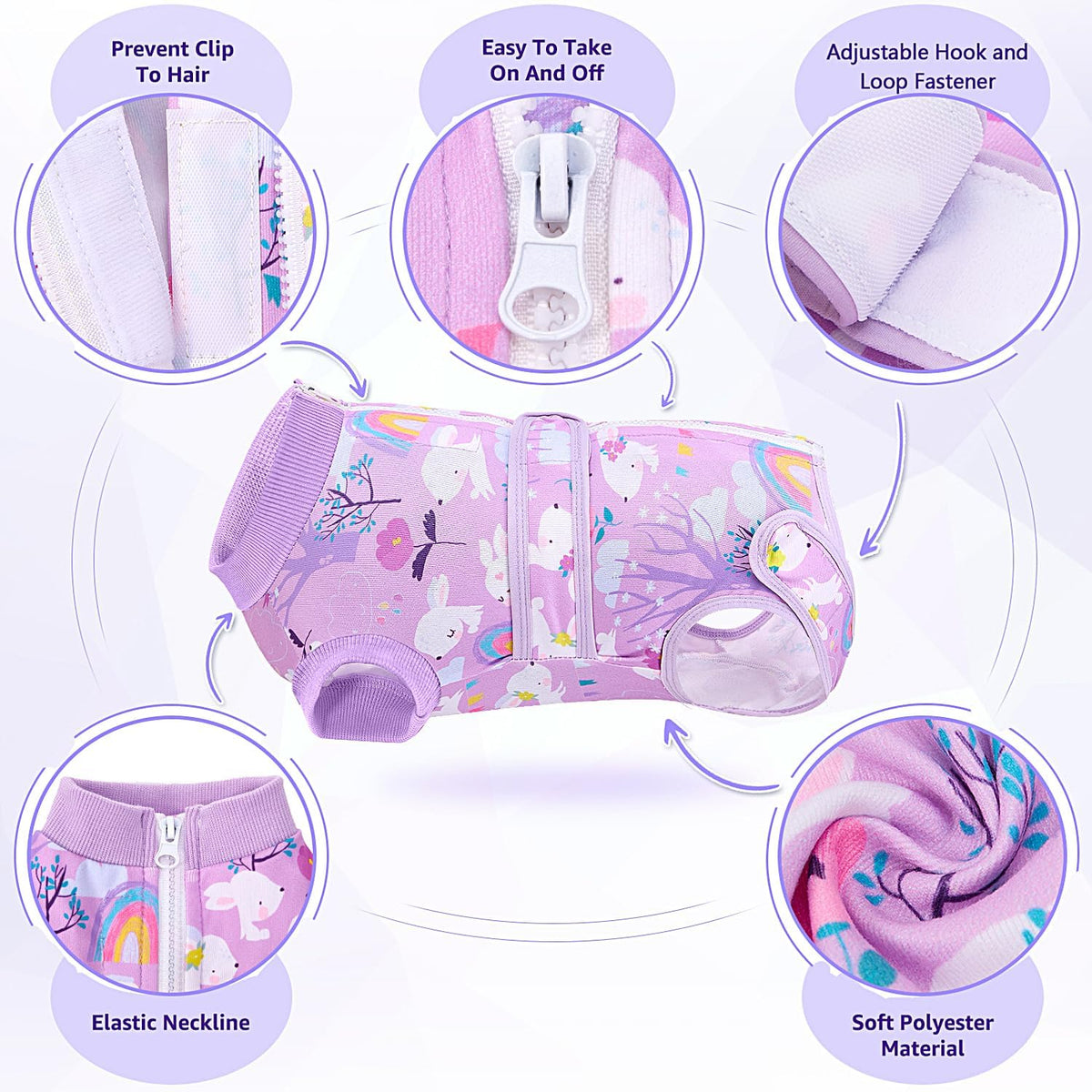 Recovery Suit for Dogs, Female Male Spay Neuter Post Surgery Suit