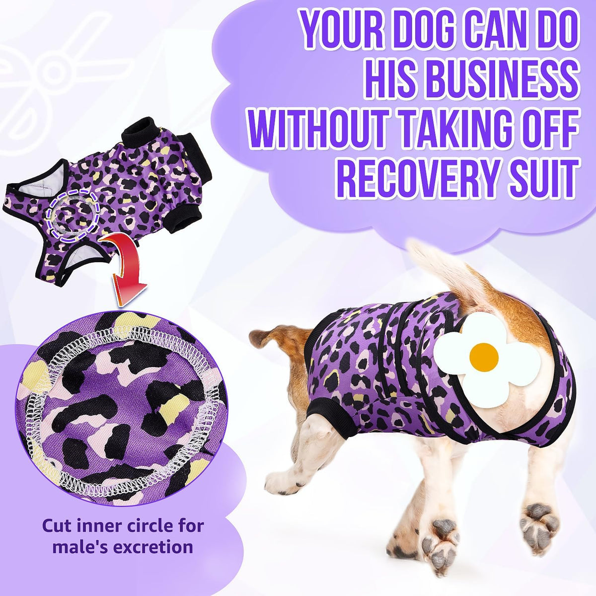 Recovery Suit for Dogs, Female Male Spay Neuter Post Surgery Suit