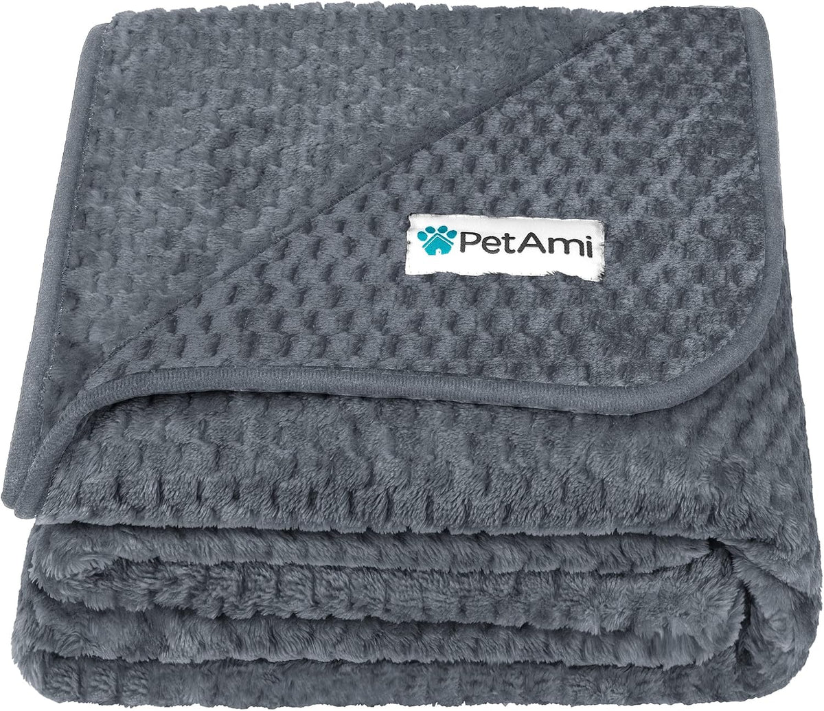 Waterproof Dog Blanket, Leakproof Pet Throw, Twin 60x80 Taupe Beige