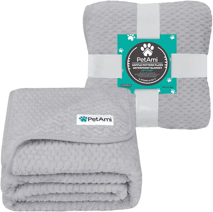 Waterproof Dog Blanket, Leakproof Pet Throw, Twin 60x80 Taupe Beige