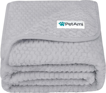 Waterproof Dog Blanket, Leakproof Pet Throw, Twin 60x80 Taupe Beige