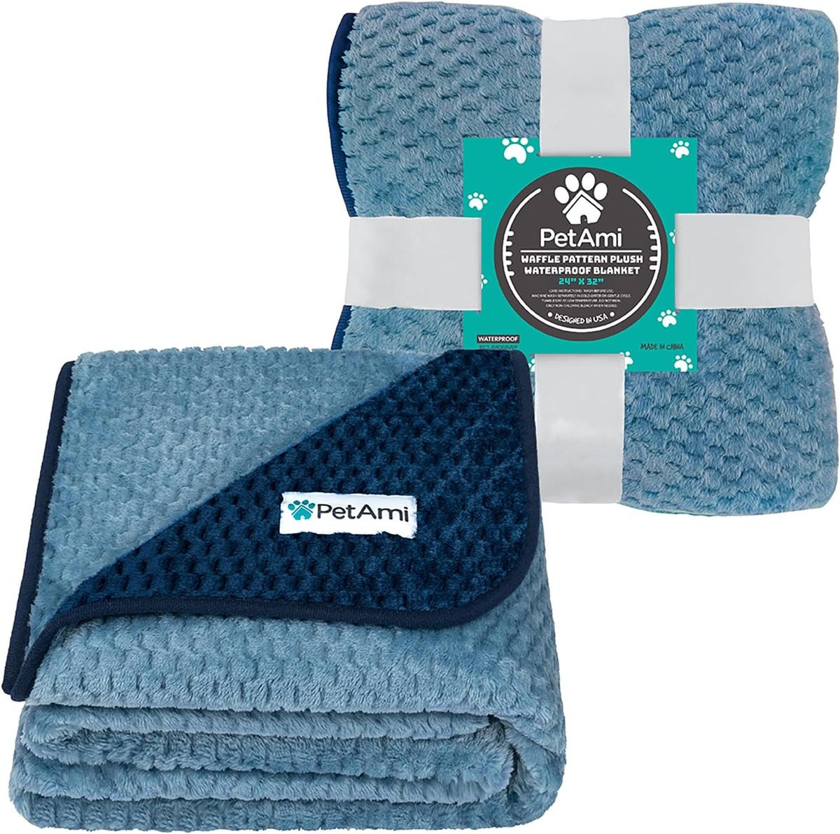 Waterproof Dog Blanket, Leakproof Pet Throw, Twin 60x80 Taupe Beige