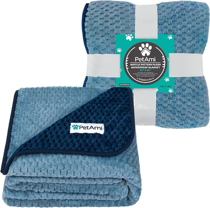 Waterproof Dog Blanket, Leakproof Pet Throw, Twin 60x80 Taupe Beige