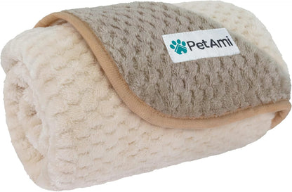 Waterproof Dog Blanket, Leakproof Pet Throw, Twin 60x80 Taupe Beige