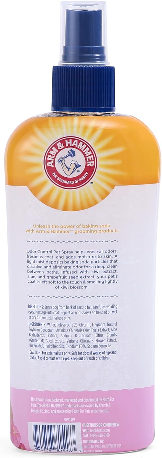 Super Deodorizing Dog Spray, Kiwi Blossom, 8 Fl Oz