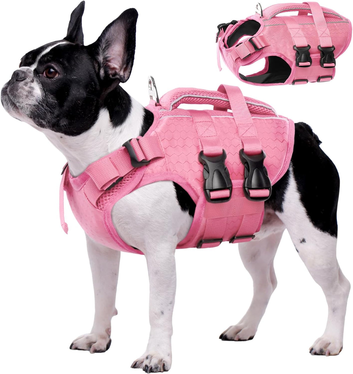 Dog Life Jacket, High Flotation Reflective Dog Life Vest, Orange, XL