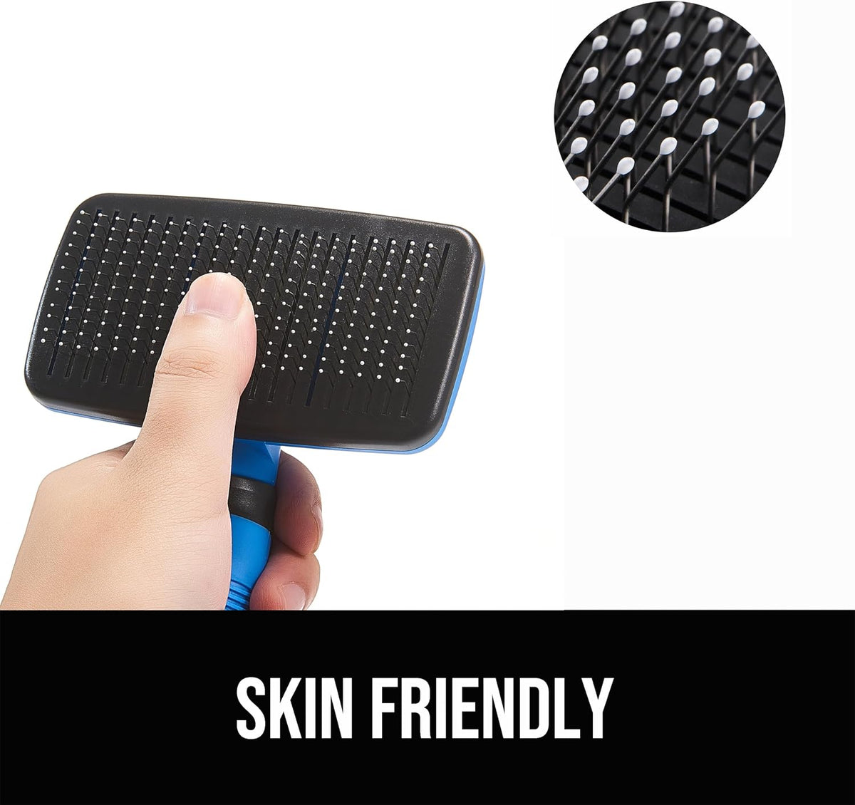 Self Cleaning Slicker Brush for Dogs& Cats, Skin Friendly Grooming Brush for Shedding Long&Short Haired Dogs& Cats, Deshedding Pet Supplies Accessories, Green