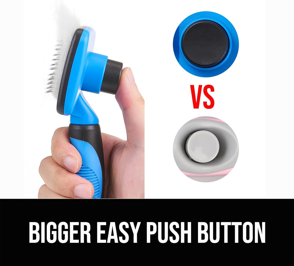 Self Cleaning Slicker Brush for Dogs& Cats, Skin Friendly Grooming Brush for Shedding Long&Short Haired Dogs& Cats, Deshedding Pet Supplies Accessories, Green