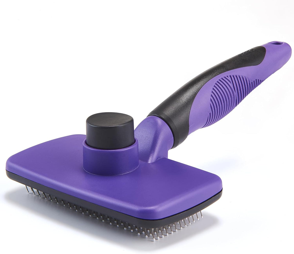Self Cleaning Slicker Brush for Dogs& Cats, Skin Friendly Grooming Brush for Shedding Long&Short Haired Dogs& Cats, Deshedding Pet Supplies Accessories, Green