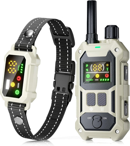 Military Dog Shock Collar - 4200ft Dog Training Collar with Remote, 4 Training Modes, Flashlight & Strobe, 3-Month Battery, IP67 Waterproof Dog E Collar for All Breeds 5-150lbs (Dark Blue)