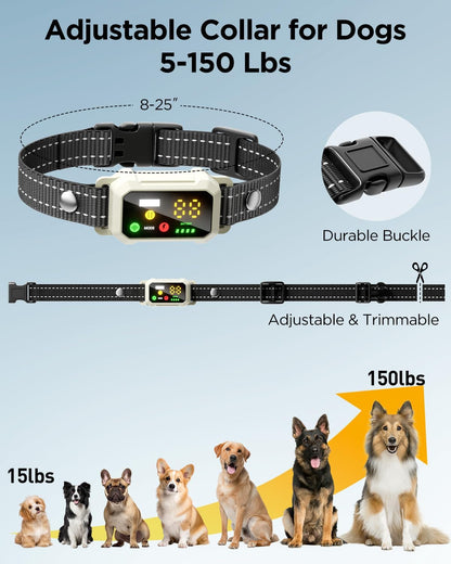 Military Dog Shock Collar - 4200ft Dog Training Collar with Remote, 4 Training Modes, Flashlight & Strobe, 3-Month Battery, IP67 Waterproof Dog E Collar for All Breeds 5-150lbs (Dark Blue)