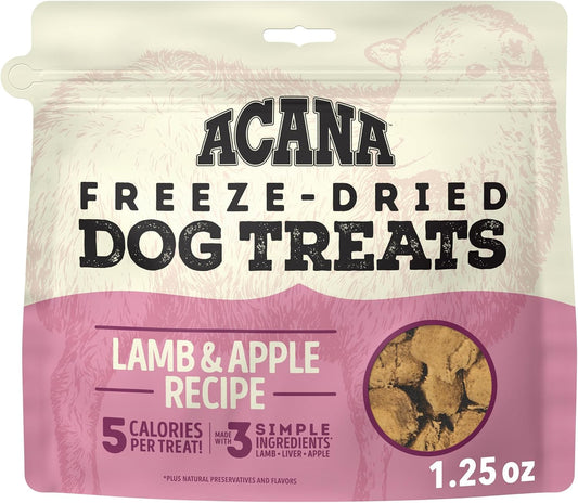 Freeze Dried Dog Treats Limited Ingredient Lamb & Apple 1.25oz Bag