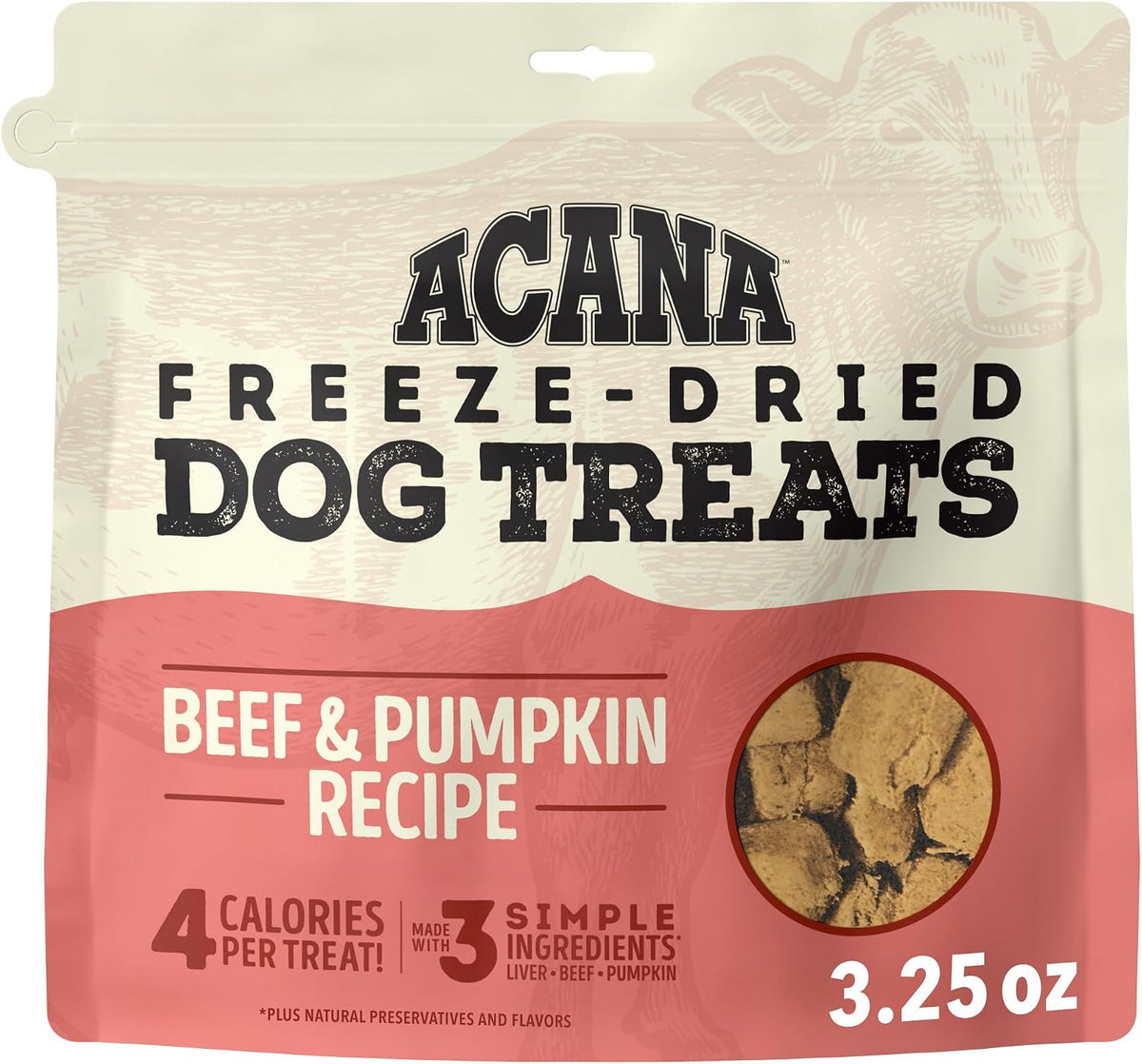 Freeze Dried Dog Treats Limited Ingredient Lamb & Apple 1.25oz Bag