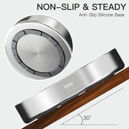 Feedoo Slow Feeder Dog Bowl 4-Cup, Double-Wall Stainless Steel, 2-Pack