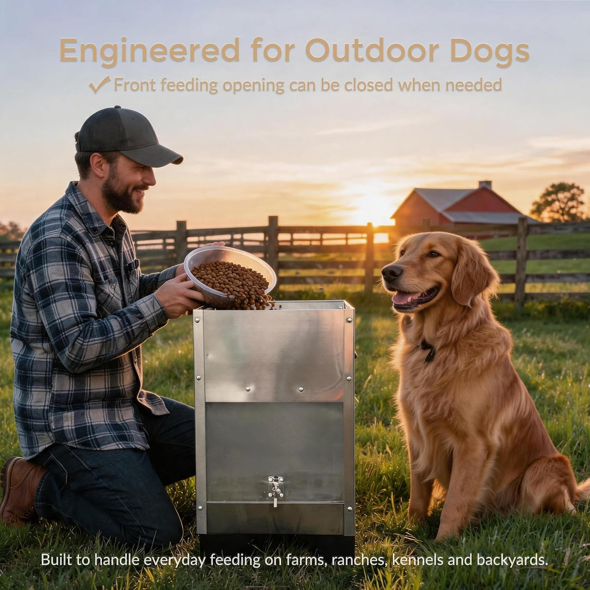 Automatic Dog Feeder Large Breed 25 Lbs,Elevated Dog Food Dispenser
