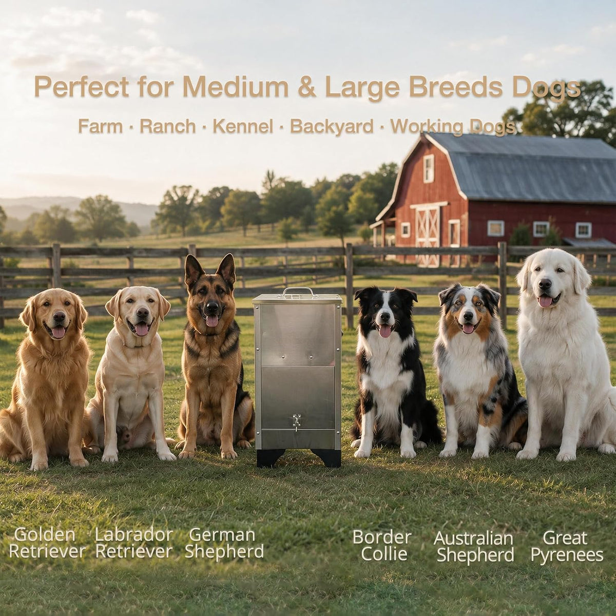 Automatic Dog Feeder Large Breed 25 Lbs,Elevated Dog Food Dispenser