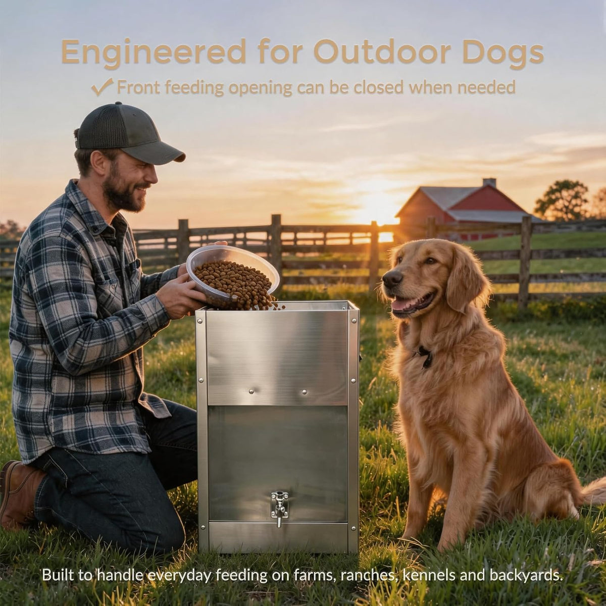 Automatic Dog Feeder Large Breed 25 Lbs,Elevated Dog Food Dispenser