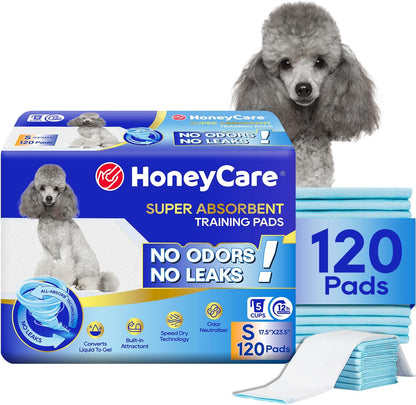 All-Absorb, X-Large 28" x 34", 40 Count, Dog and Puppy Training Pads, Ultra Absorbent and Odor Eliminating, Leak-Proof 5-Layer Potty Training Pads with Quick-Dry Surface, Blue