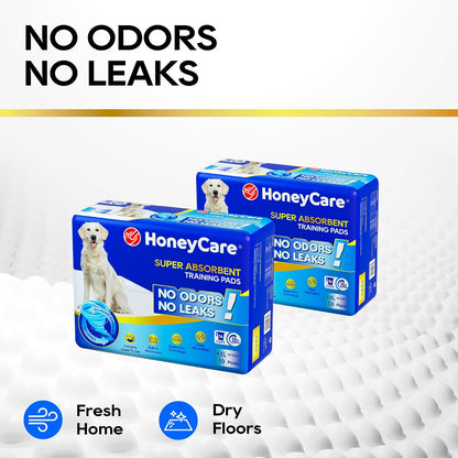 All-Absorb, X-Large 28" x 34", 40 Count, Dog and Puppy Training Pads, Ultra Absorbent and Odor Eliminating, Leak-Proof 5-Layer Potty Training Pads with Quick-Dry Surface, Blue