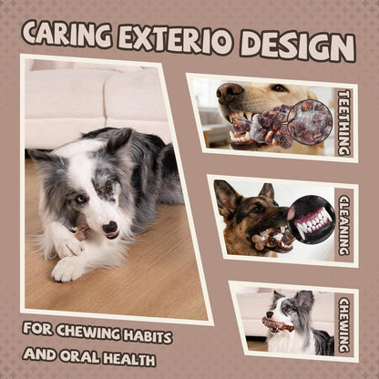 Indestructible Dog Toys for Aggressive Chewers 3 Pack, Tough Dog Chew Toys for Aggressive Chewers Medium and Large Breeds, Durable Dog Toy to Keep Them Busy, Beef Flavored
