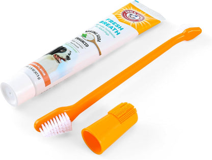 Fresh Breath Dog Dental Kit, Vanilla Ginger, 2.5 Oz, 3 Piece