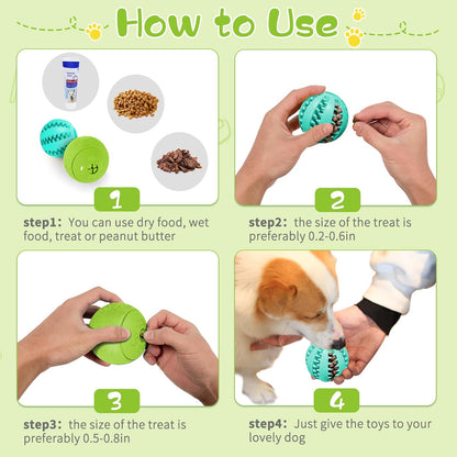 Dog Puzzle Toy 2 Pack, Interactive Dog Toys for Treat Dispensing