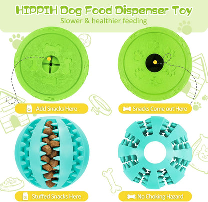 Dog Puzzle Toy 2 Pack, Interactive Dog Toys for Treat Dispensing