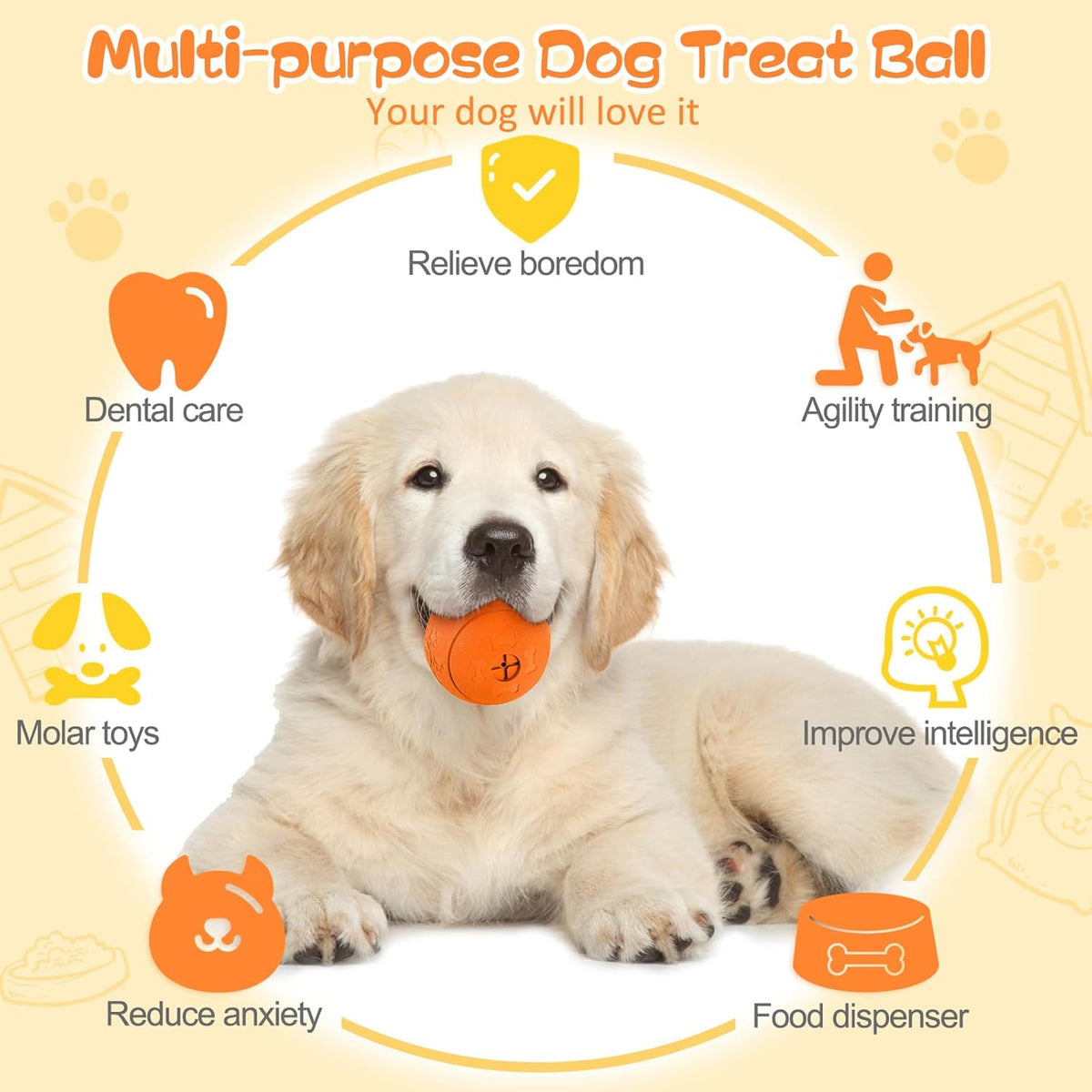 Dog Puzzle Toy 2 Pack, Interactive Dog Toys for Treat Dispensing