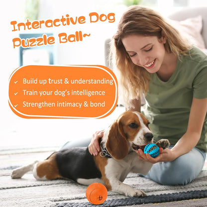 Dog Puzzle Toy 2 Pack, Interactive Dog Toys for Treat Dispensing