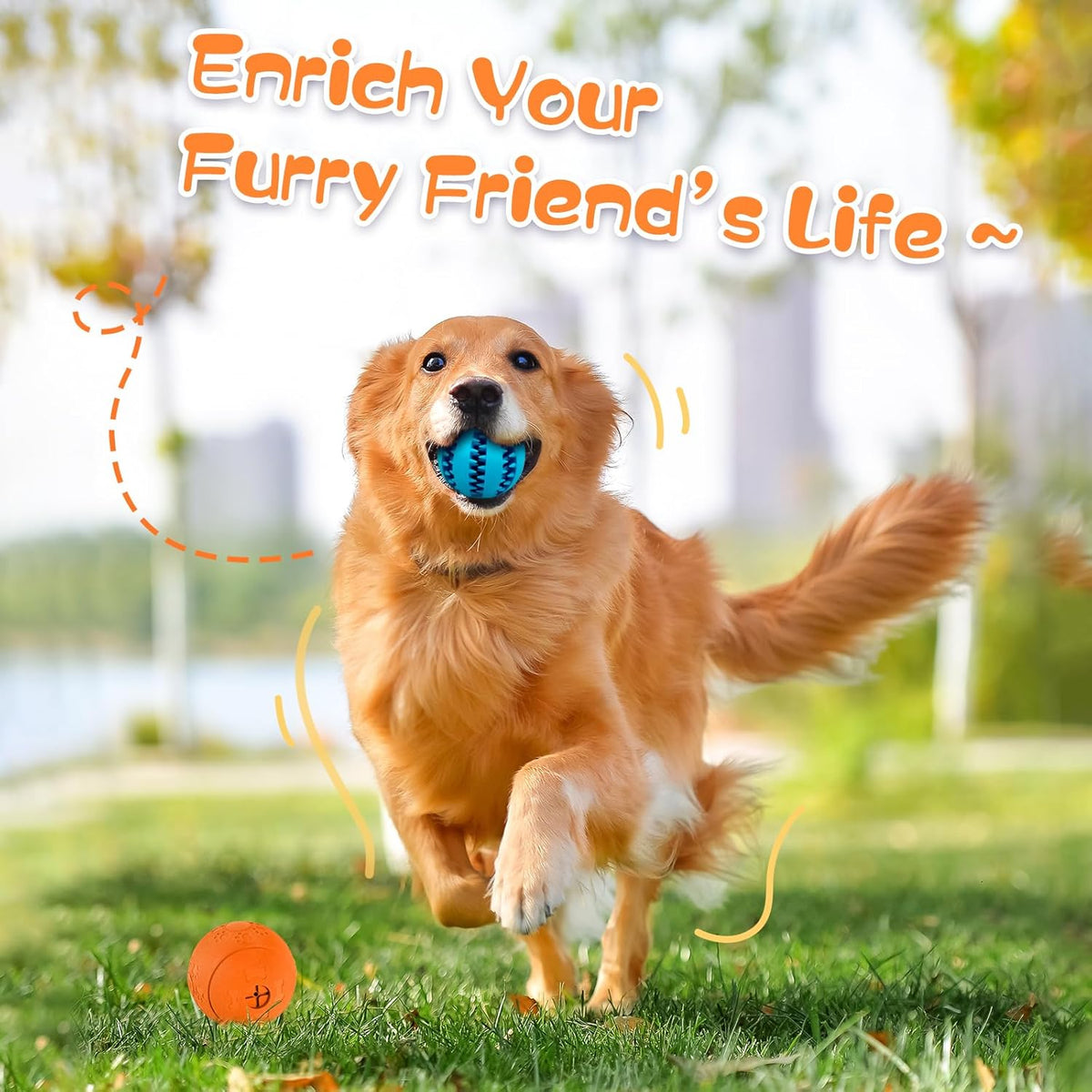 Dog Puzzle Toy 2 Pack, Interactive Dog Toys for Treat Dispensing