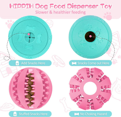 Dog Puzzle Toy 2 Pack, Interactive Dog Toys for Treat Dispensing