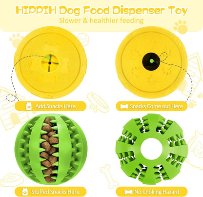 Dog Puzzle Toy 2 Pack, Interactive Dog Toys for Treat Dispensing
