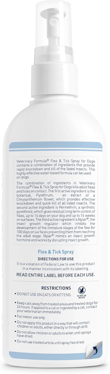 Flea and Tick Shampoo for Dogs and Cats, 16 oz