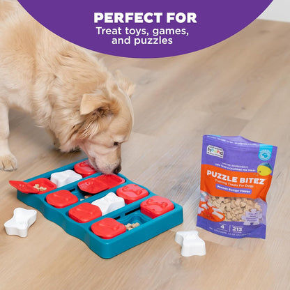 Nina Ottosson Puzzle Bitez Dog Treats, Peanut Butter, 7.5 oz