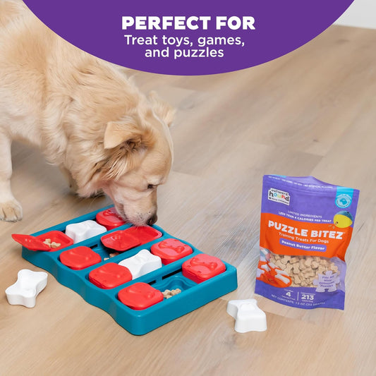 Nina Ottosson Puzzle Bitez Dog Treats, Peanut Butter, 7.5 oz