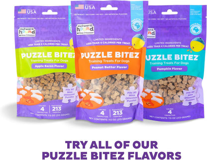 Nina Ottosson Puzzle Bitez Dog Treats, Peanut Butter, 7.5 oz