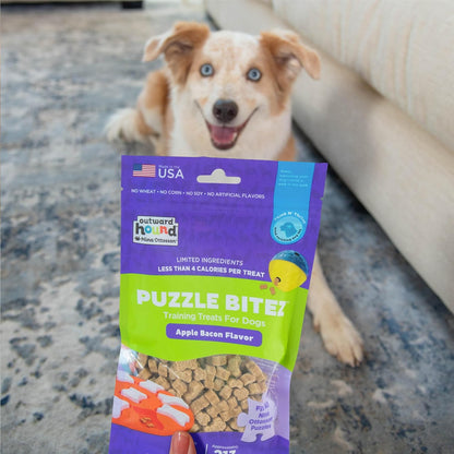 Nina Ottosson Puzzle Bitez Dog Treats, Peanut Butter, 7.5 oz
