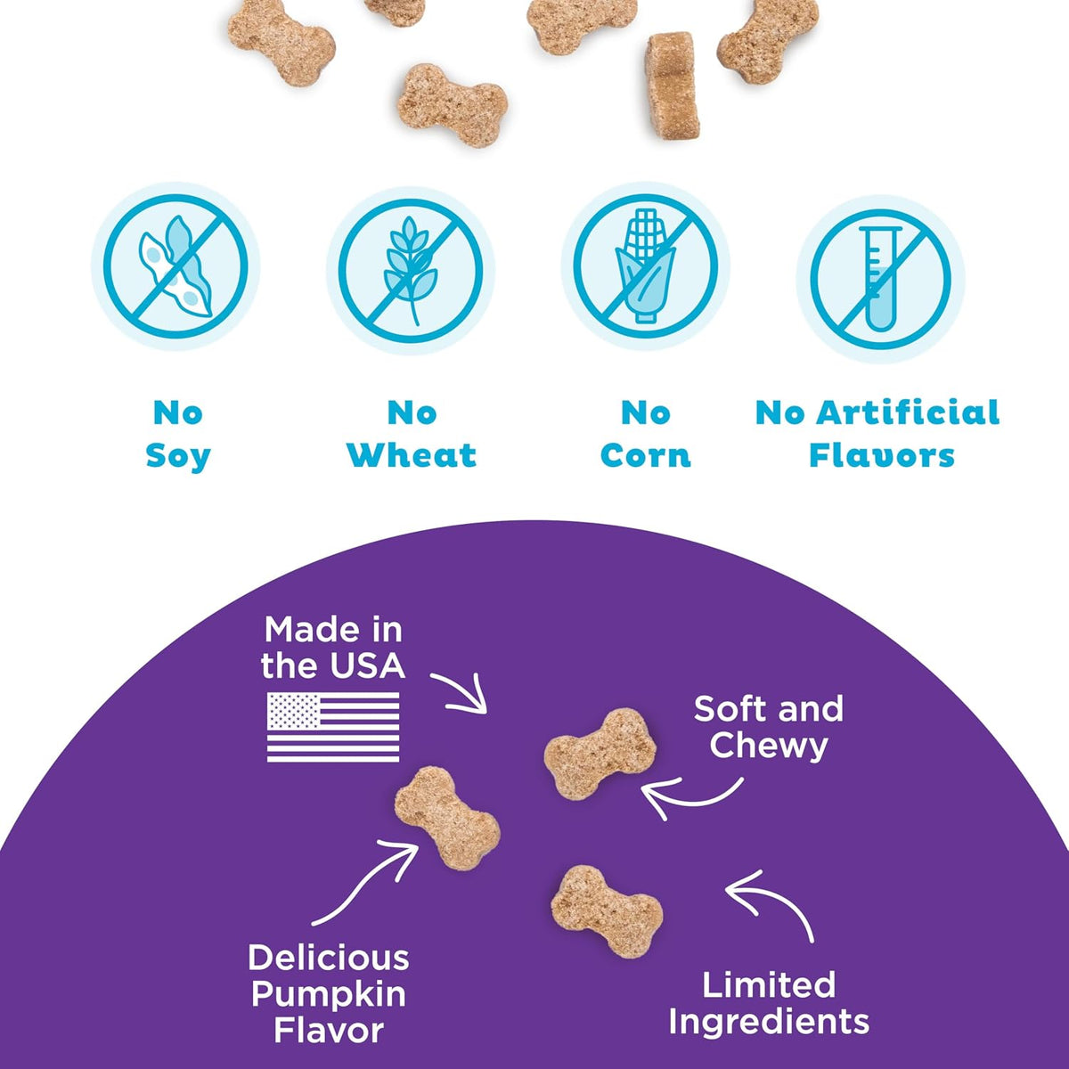 Nina Ottosson Puzzle Bitez Dog Treats, Peanut Butter, 7.5 oz