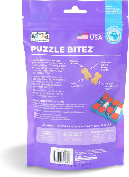Nina Ottosson Puzzle Bitez Dog Treats, Peanut Butter, 7.5 oz