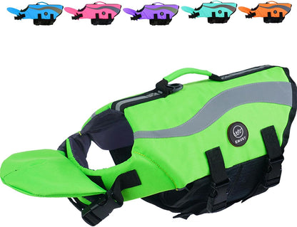 Dog Life Vest for Swimming, Dog Life Jacket with 2 Rescue Handles