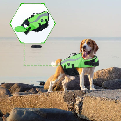 Dog Life Vest for Swimming, Dog Life Jacket with 2 Rescue Handles